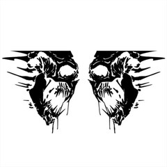 Skull Sticker Vinyl Graphic Decals For Car Trunk Pickup Side Truck Tailgate 2Pcs