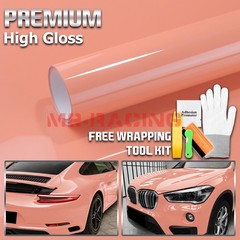 High Gloss Paige Pink Glossy Car Vinyl Wrap Sticker Decal Sheet Film Air Release