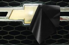 Two Overlay Wrap Vinyl SHEETS Chevy Universal Grille Emblem Bowtie Decal