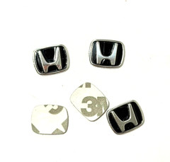 5x Aluminum Emblem Sticker for Honda 13.1mm x 10.8mm (suitable for key)
