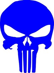 Punisher Emblem Logo Vinyl Decal Multiple Colors and Sizes
