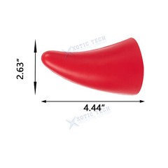 Red JDM Front Bumper Devil Bull Horn Sticker For Nissan 350z 370Z GTR Altima