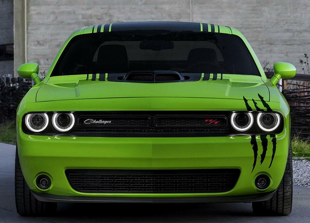 HEADLIGHT CLAW SCRATCH MARK Decal UNIVERSAL Mustang Camaro Charger Durango