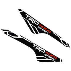 Pair TRD 4×4 Sport Stickers Decals For Tundra Tacoma 4Runner Bedside Left Right