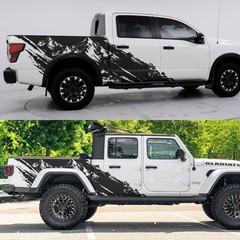 Truck Mud Splash Vinyl Car Graphic Sticker. Set of 2. Tundra, Tacoma, Frontier