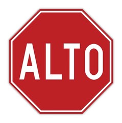 Mexican Stop Sign Sticker Decal Vinyl Mexico ALTO Road Sign Home Decor Mexicano