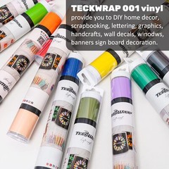 001 Vinyl Glossy Permanent Adhesive Vinyl for Craft Decal, Glossy Ink Black