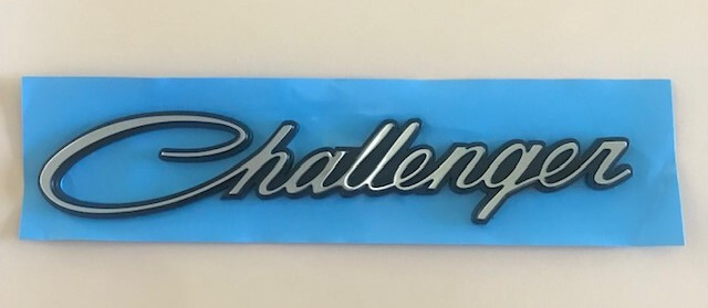 Genuine OEM Mopar ‘Challenger’ Script Emblem Nameplate for Dodge P/N 68044799A