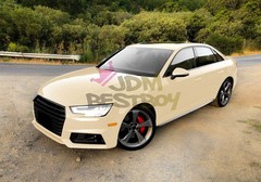 ESSMO PET Super Gloss Light Ivory Car Vehicle Vinyl Wrap Decal Glossy Like Paint