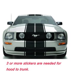 78″ Hood Roof Rally Racing Stripe Decal Stickers For Ford Mustang Chevy Camaro