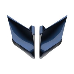 Midnight Blue CVO Stretched Extended Side Cover Panel For 2014+ Harley Touring