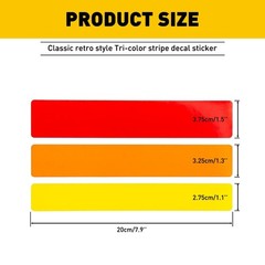 3 Color Tri-Color Stripe Sticker Decal Car Universal Auto For Toyota TACOMA