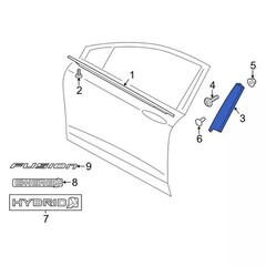 Genuine Ford Door Applique ES7Z-54255A35-CA