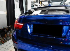 Gloss Metallic Sapphire Blue PPF TPU Paint Protection Film Dry Wet Vinyl Wrap