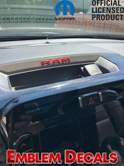 RAM 1500 DT Upper Radio Bezel Console Decals 2025 2026