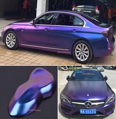 Hot Chameleon Stretch Glossy Satin Chrome Pearl Metal Vinyl Wrap Auto Sticker US