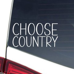CHOOSE COUNTRY Western Pride Cowboy Cowgirl Girl Boy Vinyl Decal 2 Styles