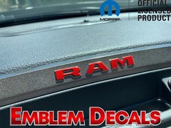RAM 1500 DT Upper Radio Bezel Console Decals 2019 2020 2021 2022 2023 2024
