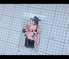 ONE PIECE Portgas D. Ace Fire Fist Ace Anime peeking peeker JDM Car Sticker #O24