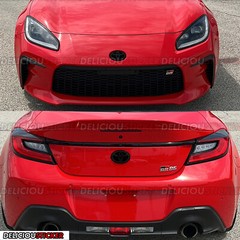 For 2022-24 Gr86 Smoke PreCut Vinyl Tint Overlay Ppf Decal for Front Rear Emblem