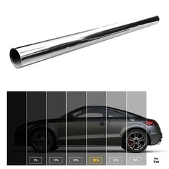 20″ x10FT Uncut Roll Window Mirror Silver Chrome Tint Film Car Home Office Glass