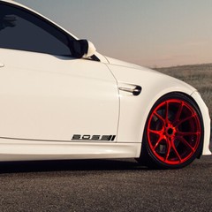 BOSS Decal Sticker Sport car racing stripe emblem logo turbo motorsport 2 PCS