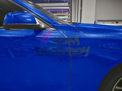 Sparkle Royal Blue Gloss Glitter Auto Car Vinyl Wrap Sticker Decal Sheet Film
