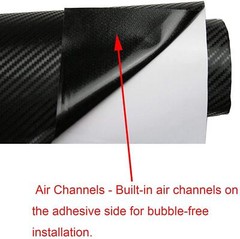 12″ x 60″ Gloss Black Vinyl Film Wrap Sticker Decal Air Bubble Free 1ft x 5ft