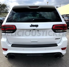 Fits 2014-2021 Jeep Grand Cherokee Tail Light Rear Smoke Tint Overlay Vinyl Dark