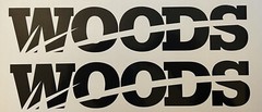 Woods Attachments 20” Decals x2 Farm Equipment Vinyl Decals Stickers Implement
