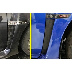 Side Fender Upper Lower Air Vent Overlay Insert Sticker Carbon Style For WRX STI