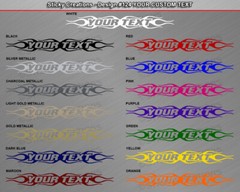 Design #124 Personalized Decal Sticker Vinyl Graphic Windshield Window Car Truck