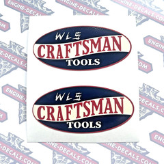 Craftsman Tools Red White And Blue vintage style 2 3/4” 1927 WLS decal