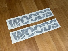 Woods Attachments 20” Decals x2 Farm Equipment Vinyl Decals Stickers Implement