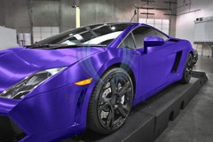 Premium Royal Purple Brushed Aluminum Steel Vinyl Wrap Sticker Film Air Release