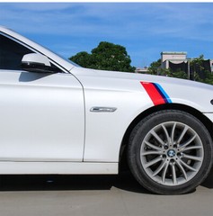 One Pair Sport Stripe Decals Stickers Auto Racing Car Universal Hash Side Fender