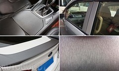 480″ x 60″ Gray Brushed Aluminum Vinyl Film Wrap Air Bubble Free 40ft x 5ft