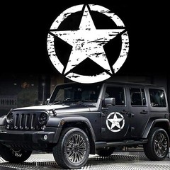 20″ Distressed Military Army Star Sticker Decal for Car Truck SUV Hood Door USA