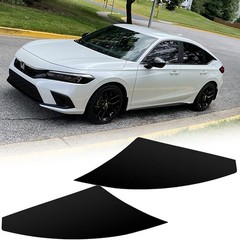 Dark Smokey Black 35% Overlay Headlight Decal Stickers For 2022-2025 Honda Civic
