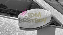 Premium Ultra Diamond Glitter Matte Silver Car Vinyl Wrap Sticker Decal Sheet