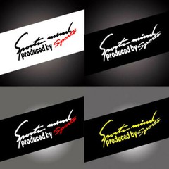 Sports Mind Racing Decal Reflective Vinyl Waterproof Car Sticker Accessories