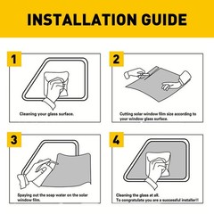 Car Uncut Roll Mirror Window Film Privacy Tint Sun UV Reflective Heat Con D