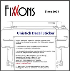 Unistick FX500 Block Out Matte – for Aqueous Inks 24″ x 50′
