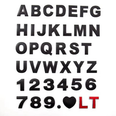 3D Metal DIY Alphabet Letters & Numbers Car Sticker Emblems for Trunk Decor