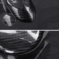 5D Carbon Fiber Black Car Vinyl Wrap Air Release Sticker Sheet Film 12″ x 60″