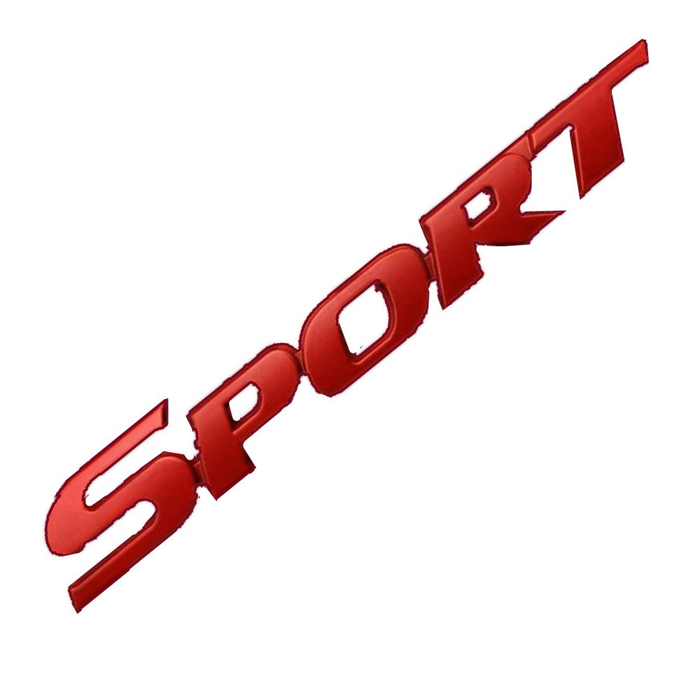 Racing Car Trunk Tailgate Emblem Badge Decal Sticker Red Metal Logo Decor 1Pcs