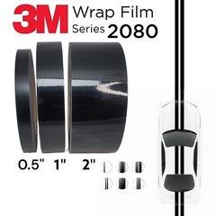 3M Black Vinyl Wrap Series 2080 1080 Multiple Surfaces Car, Boat, Furnitures