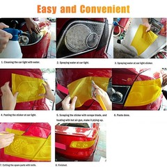 Direct Fit Car, motorcycle, electric bike 8 Color Headlight+Taillight Vinyl Film