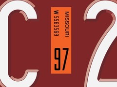 Missouri license plate registration sticker, 1989 to 1997