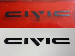 1988-1991 Honda EF Civic BLACK Raised Letters Kit hatch emblem badge SI 89 1990